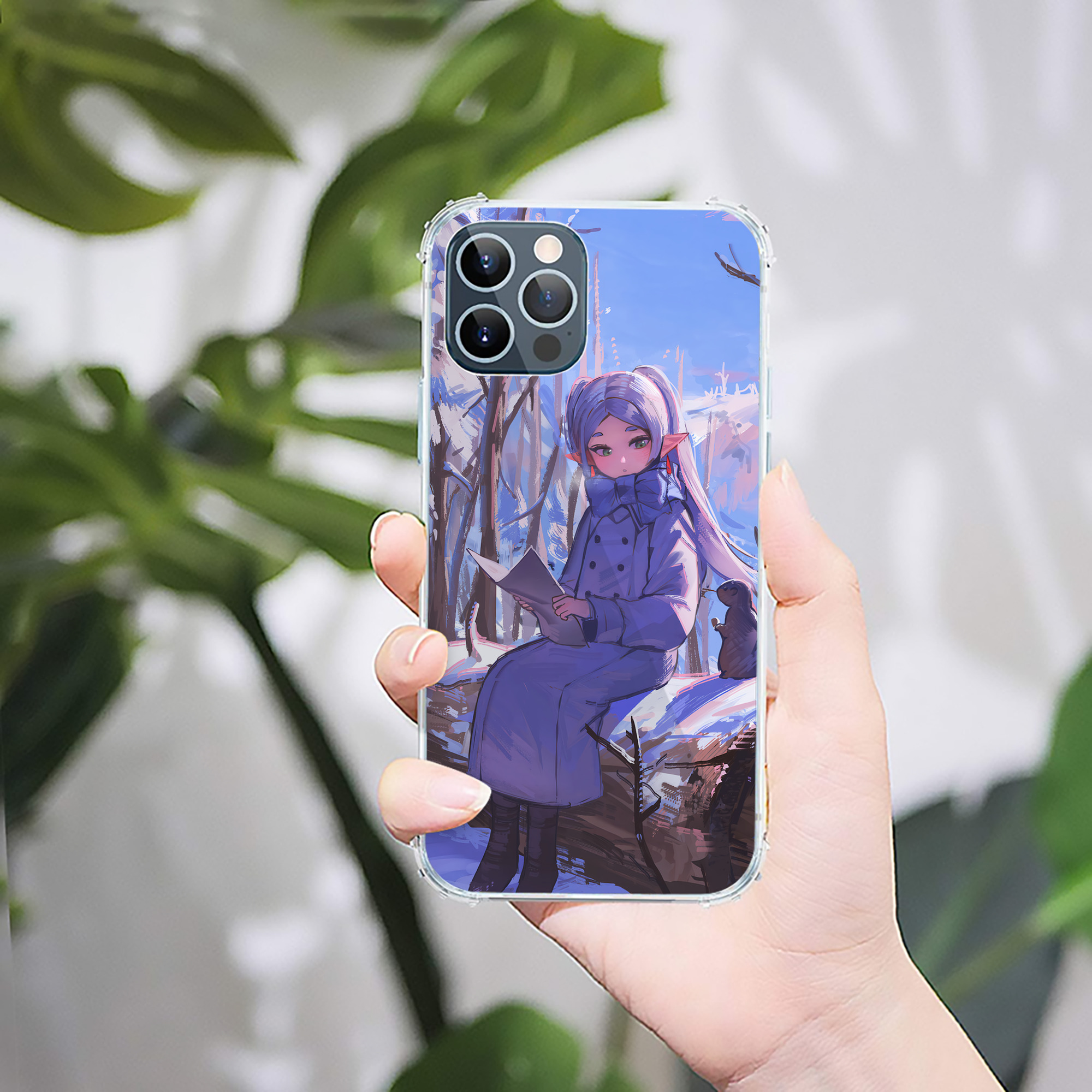 （画像用） 葬送のフリーレン Frieren 【iPhone 12シリーズ対応】透明スマホケース（クリアソフトケース）